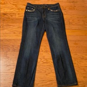 PRE-OWNED NINE WEST JEWELED JEANS